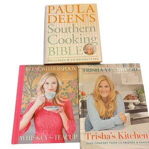 Southern Cooking lot of cookbooks Paula Deen Trisha Yearwood reese Witherspoon